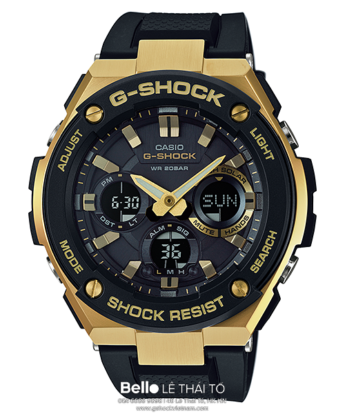  Casio G-Shock GST-S100G-1A - Uy tín từ 2009, Tem vàng chống giả, Bảo hành 5 năm, Pin miễn phí trọn đời 
