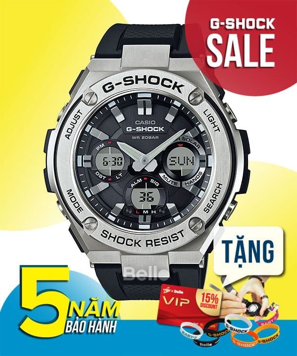  [Pin Miễn Phí Trọn Đời] GST-S110-1A - Đồng hồ G-Shock Nam - Tem Vàng Chống Giả 