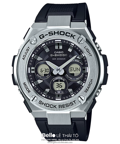  Casio G-Shock GST-S310-1A - Uy tín từ 2009, Tem vàng chống giả, Bảo hành 5 năm, Pin miễn phí trọn đời 