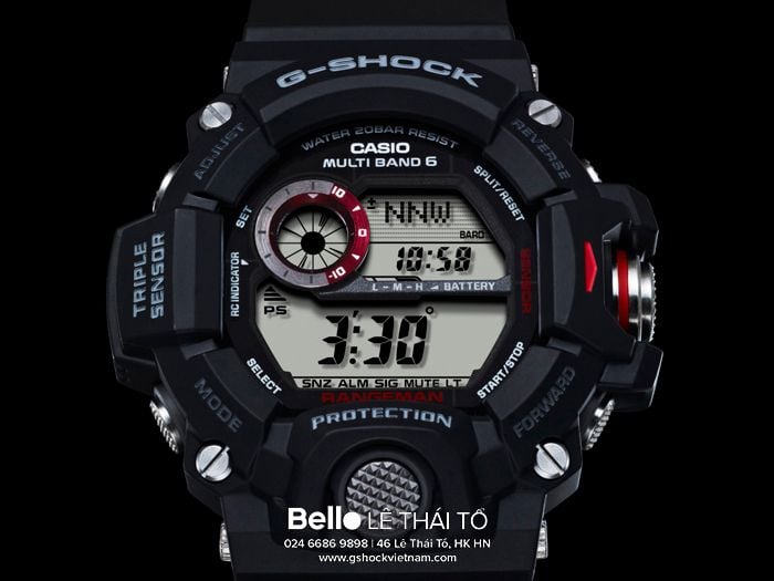  Casio G-Shock GW-9400-1 - Uy tín từ 2009, Tem vàng chống giả, Bảo hành 5 năm, Pin miễn phí trọn đời 