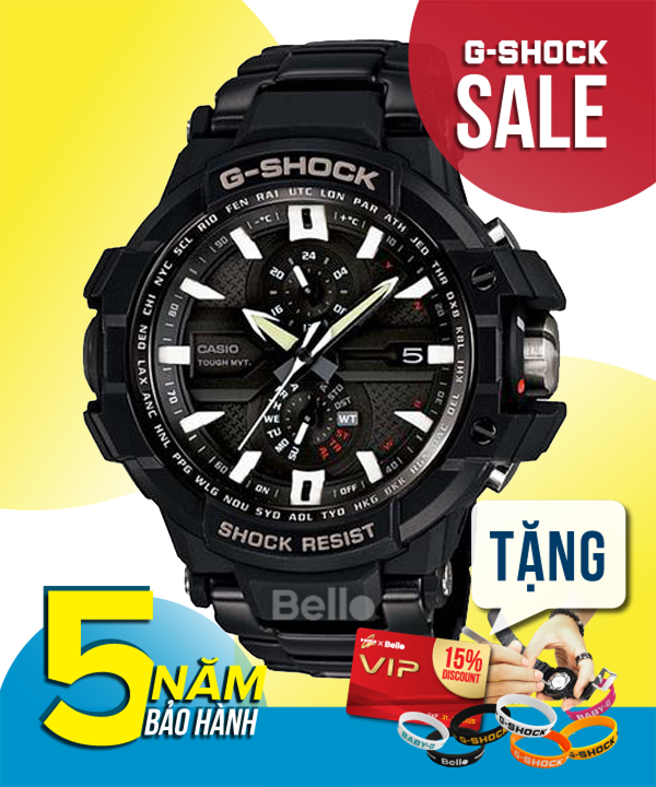  [Pin Miễn Phí Trọn Đời] GW-A1000D-1A - Đồng hồ G-Shock Nam - Tem Vàng Chống Giả 