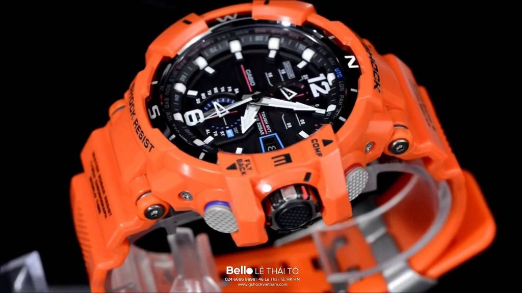  Casio G-Shock GW-A1100R-4A - Uy tín từ 2009, Tem vàng chống giả, Bảo hành 5 năm, Pin miễn phí trọn đời 