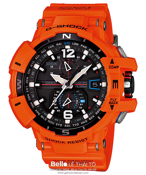  Casio G-Shock GW-A1100R-4A - Uy tín từ 2009, Tem vàng chống giả, Bảo hành 5 năm, Pin miễn phí trọn đời 