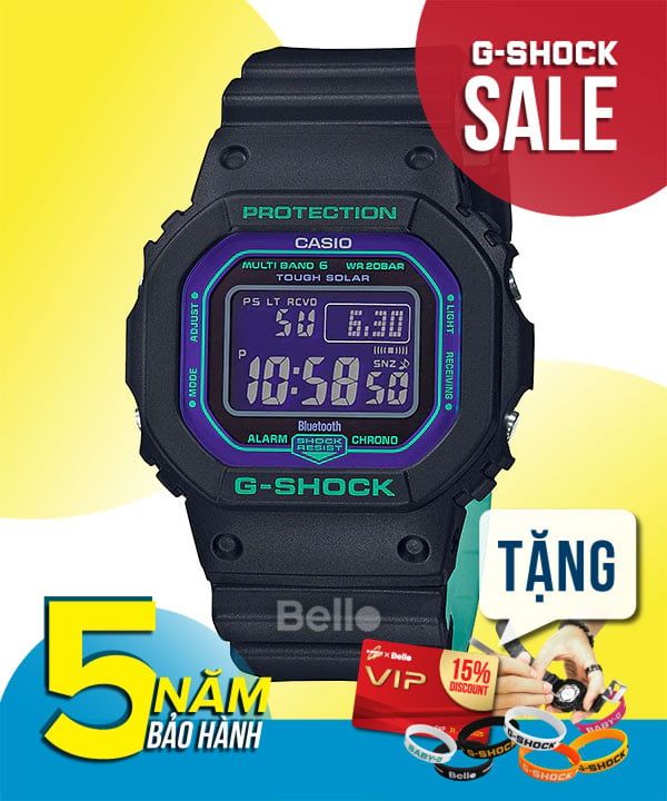  [Pin Miễn Phí Trọn Đời] GW-B5600BL-1 - Đồng hồ G-Shock Nam - Tem Vàng Chống Giả 