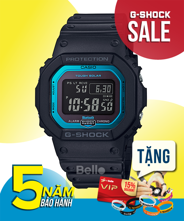  [Pin Miễn Phí Trọn Đời] GW-B5600-2 - Đồng hồ G-Shock Nam - Tem Vàng Chống Giả 