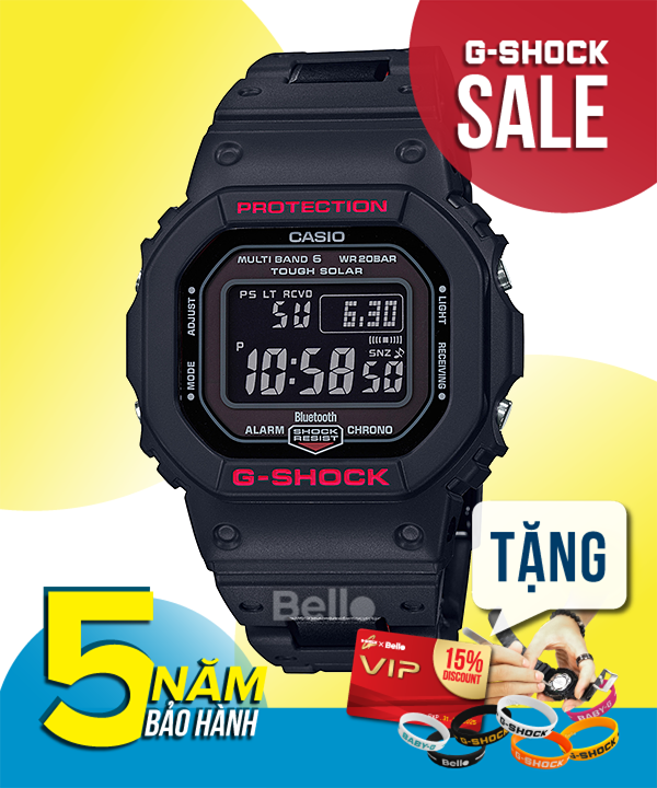  [Pin Miễn Phí Trọn Đời] GW-B5600HR-1 - Đồng hồ G-Shock Nam - Tem Vàng Chống Giả 