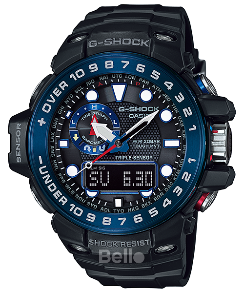  [Pin Miễn Phí Trọn Đời] GWN-1000B-1B - Đồng hồ G-Shock Nam - Tem Vàng Chống Giả 