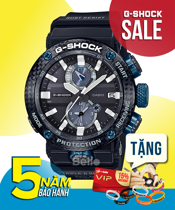  [Pin Miễn Phí Trọn Đời] GWR-B1000-1A1 - Đồng hồ G-Shock Nam - Tem Vàng Chống Giả 