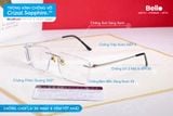  Tròng Kính Chống Chói Lái Xe Chống Vỡ Essilor Crizal Sapphire HR 1.59 