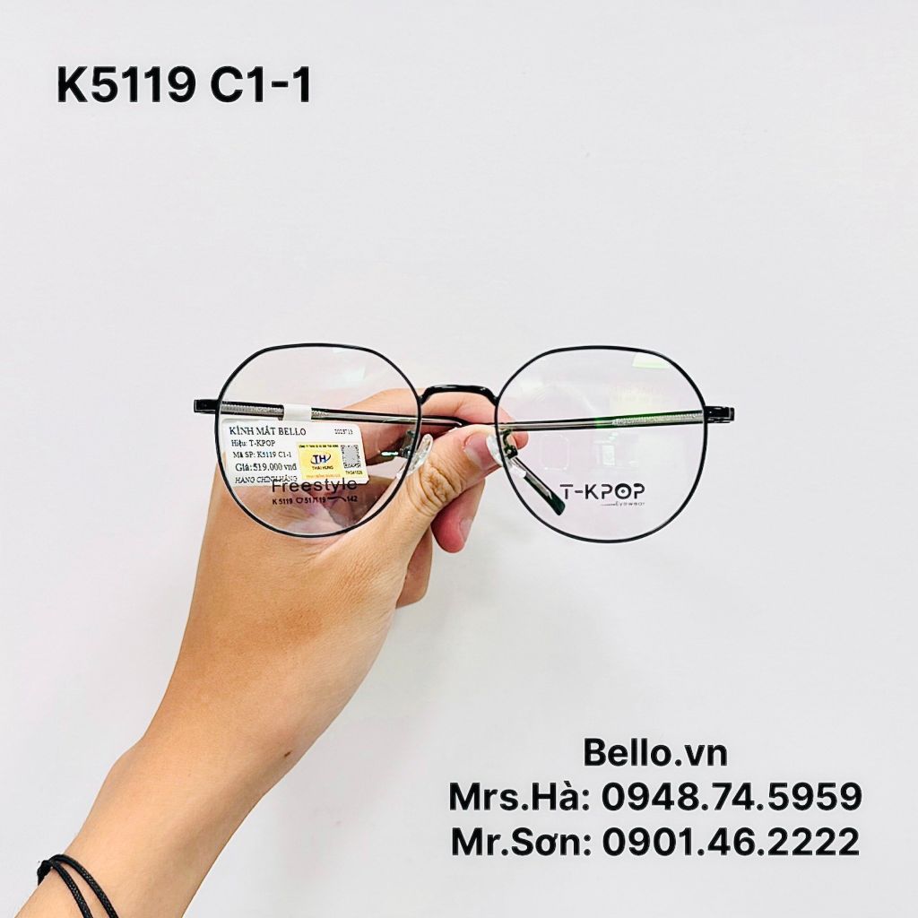  Gọng Kính T-KPOP K5119 chính hãng GIÁ TỐT LIÊN HỆ 0948.74.5959 (Mrs.Hà) 