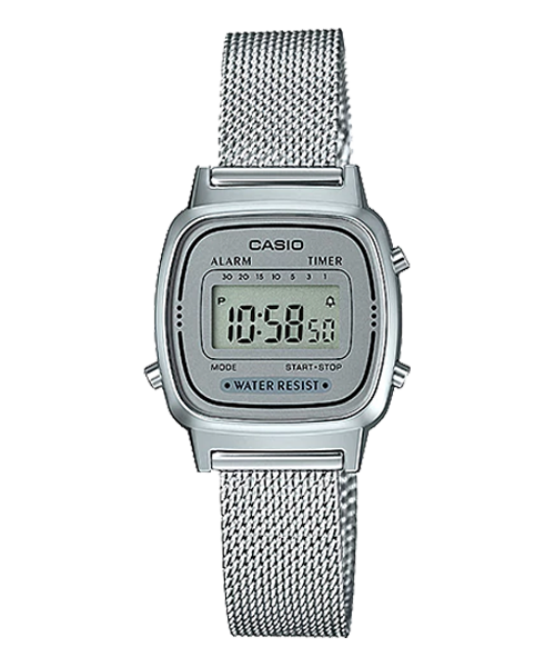  [Pin Miễn Phí Trọn Đời] LA670WEM-7DF - Đồng hồ Casio Nữ - Tem vàng chống giả 