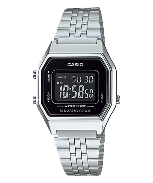  [Pin Miễn Phí Trọn Đời] LA680WA-1BDF - Đồng hồ Casio Nữ - Tem vàng chống giả 