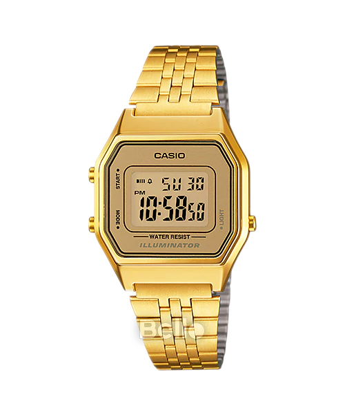  [Pin Miễn Phí Trọn Đời] LA680WGA-9DF - Đồng hồ Casio Nữ - Tem vàng chống giả 