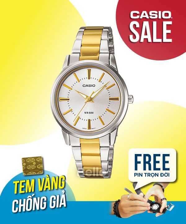  Casio LTP-1303SG-7AVDF - Uy tín từ 2009, Tem vàng chống giả, Bảo hành 1 năm, Pin miễn phí trọn đời 