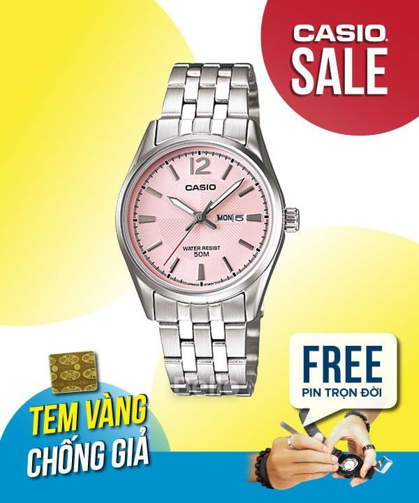  Casio LTP-1335D-5AVDF - Uy tín từ 2009, Tem vàng chống giả, Bảo hành 1 năm, Pin miễn phí trọn đời 