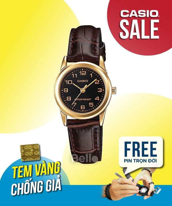  Casio LTP-V001GL-1BUDF - Uy tín từ 2009, Tem vàng chống giả, Bảo hành 1 năm, Pin miễn phí trọn đời 