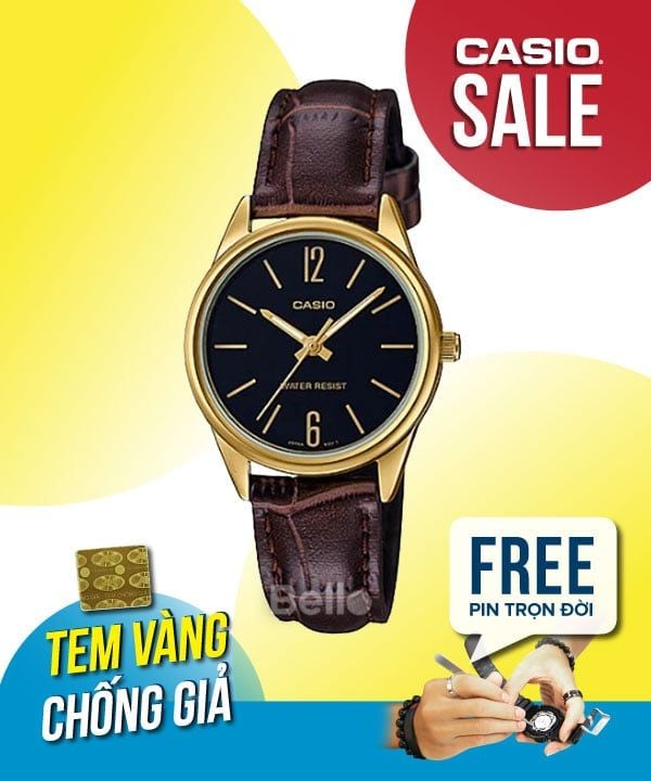  Casio LTP-V005GL-1BUDF - Uy tín từ 2009, Tem vàng chống giả, Bảo hành 1 năm, Pin miễn phí trọn đời 