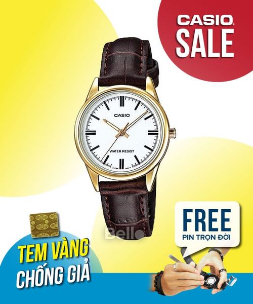  Casio LTP-V005GL-7AUDF - Uy tín từ 2009, Tem vàng chống giả, Bảo hành 1 năm, Pin miễn phí trọn đời 