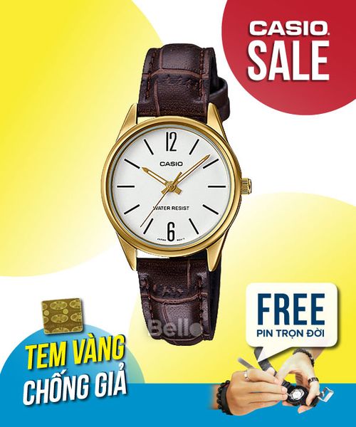  Casio LTP-V005GL-7B - Uy tín từ 2009, Tem vàng chống giả, Bảo hành 1 năm, Pin miễn phí trọn đời 
