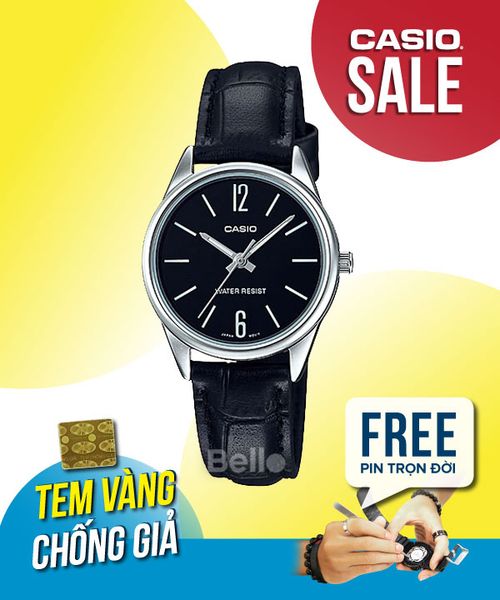  Casio LTP-V005L-1BUDF - Uy tín từ 2009, Tem vàng chống giả, Bảo hành 1 năm, Pin miễn phí trọn đời 