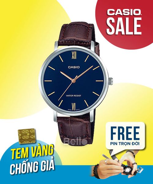  Casio LTP-VT01L-2BUDF - Uy tín từ 2009, Tem vàng chống giả, Bảo hành 1 năm, Pin miễn phí trọn đời 