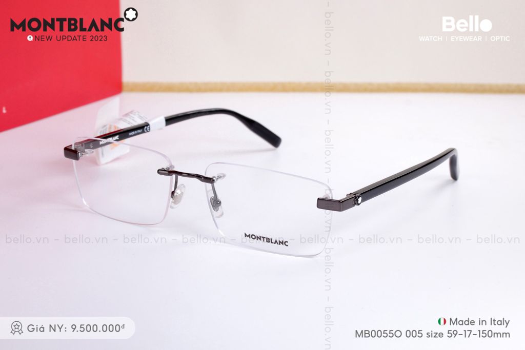  MontBlanc MB0055O 005 sale 20% + tặng tròng kính chống chói loá lái xe ngày và đêm 