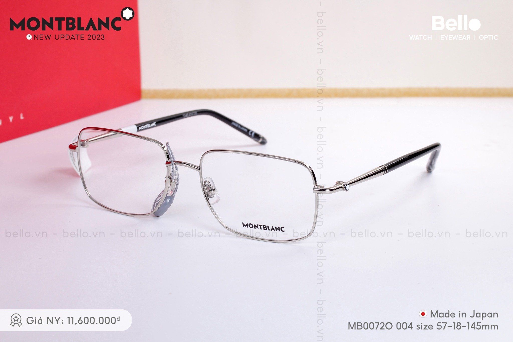  Montblanc MB0072O 002 & MB0072O 004 sale 20% + tặng tròng kính chống chói loá lái xe ngày và đêm 