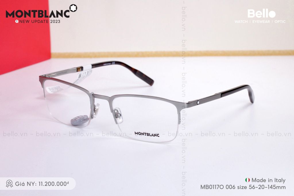  Gọng Kính Montblanc MB0117O 002 & MB0117O 006 chính hãng GIÁ TỐT LIÊN HỆ 0948.74.5959 (Mrs.Hà) 