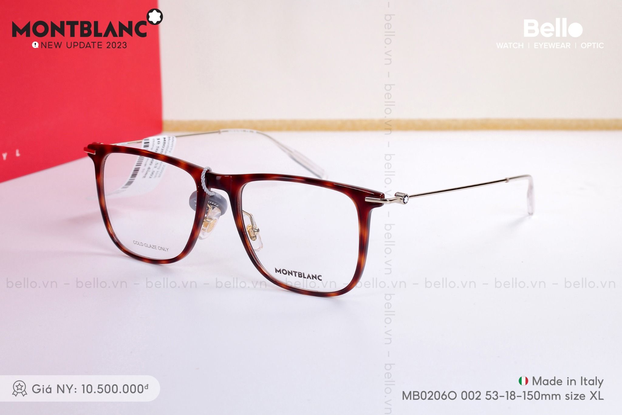  Montblanc MB0206O 002 sale 20% + tặng tròng kính chống chói loá lái xe ngày và đêm 