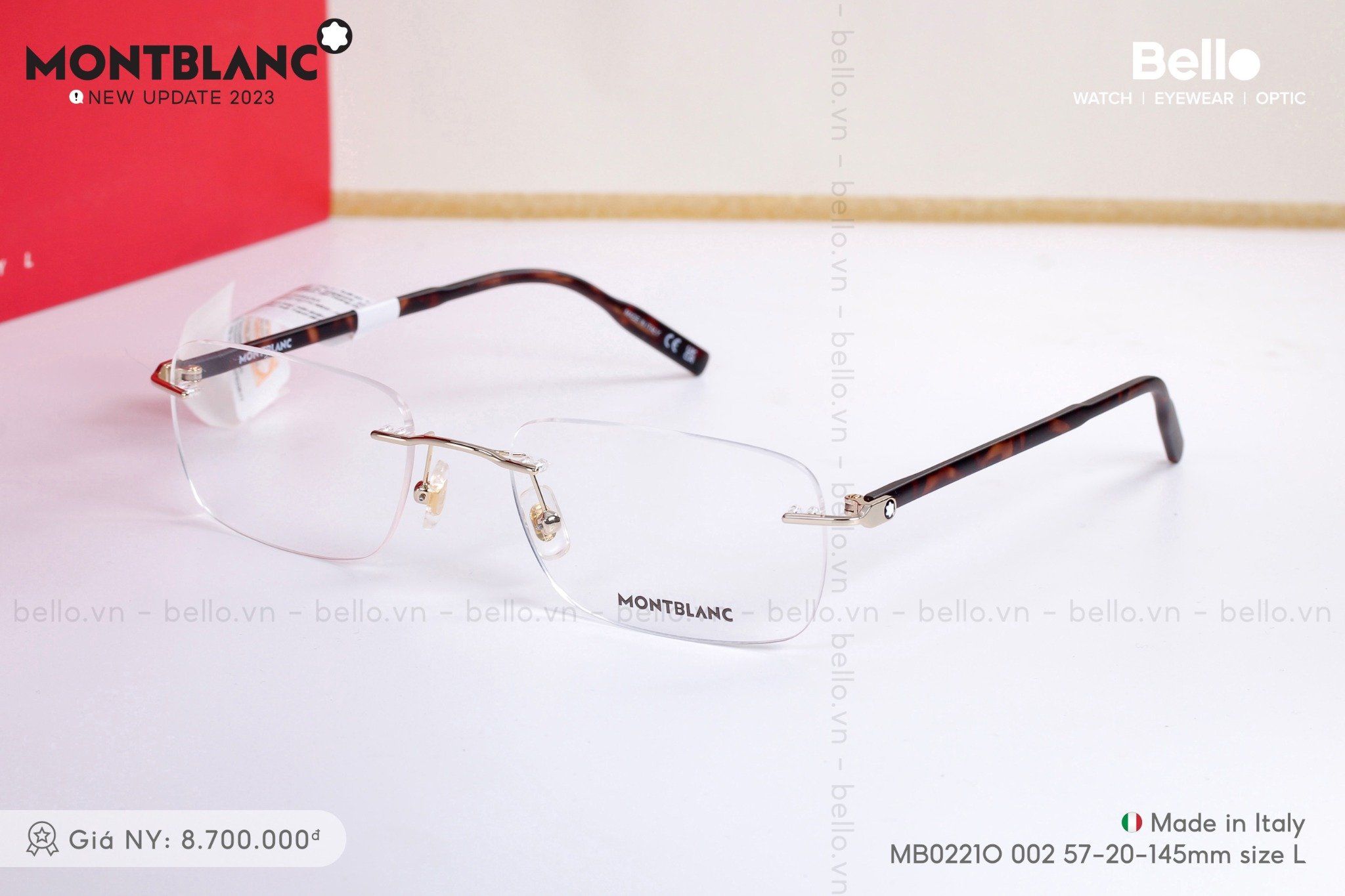  MontBlanc MB0221O 002 sale 20% + tặng tròng kính chống chói loá lái xe ngày và đêm 