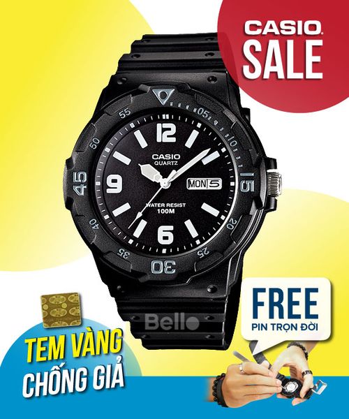  Casio MRW-200H-1B2VDF - Uy tín từ 2009, Tem vàng chống giả, Bảo hành 1 năm, Pin miễn phí trọn đời 
