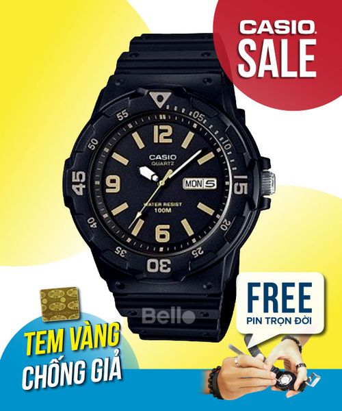  Casio MRW-200H-1B3VDF - Uy tín từ 2009, Tem vàng chống giả, Bảo hành 1 năm, Pin miễn phí trọn đời 