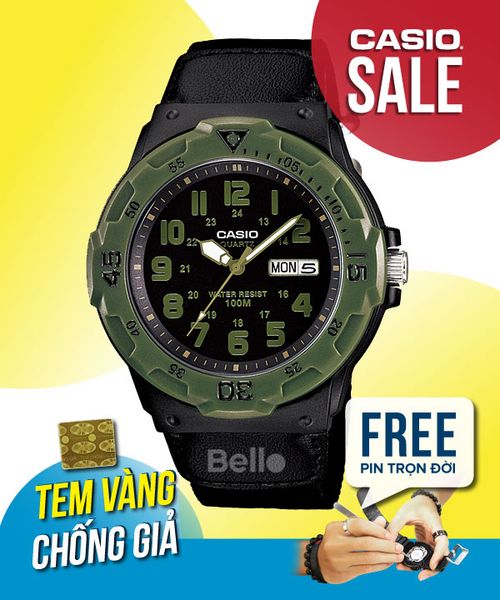  Casio MRW-200HB-1BVDF - Uy tín từ 2009, Tem vàng chống giả, Bảo hành 1 năm, Pin miễn phí trọn đời 