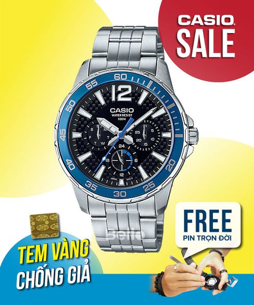  Casio MTD-330D-1A2VDF - Uy tín từ 2009, Tem vàng chống giả, Bảo hành 1 năm, Pin miễn phí trọn đời 