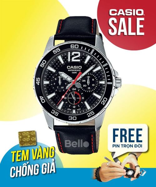  Casio MTD-330L-1AVDF - Uy tín từ 2009, Tem vàng chống giả, Bảo hành 1 năm, Pin miễn phí trọn đời 