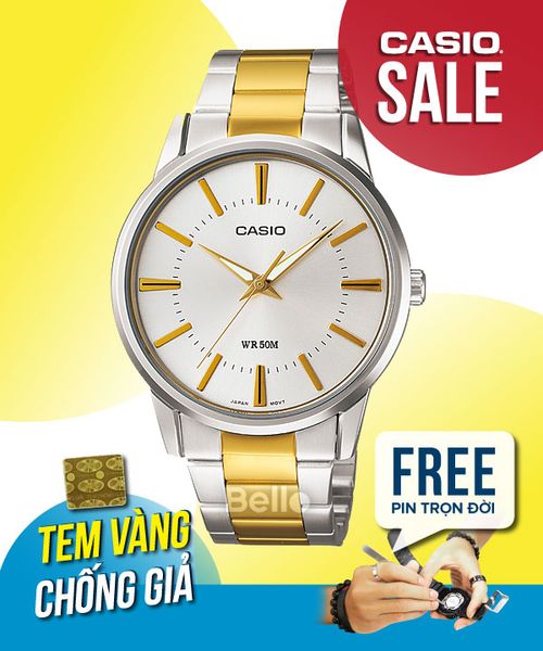  Casio MTP-1303SG-7AVDF - Uy tín từ 2009, Tem vàng chống giả, Bảo hành 1 năm, Pin miễn phí trọn đời 