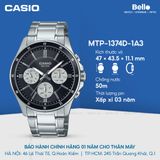  Casio MTP-1374D-1A3 - Uy tín từ 2009, Tem vàng chống giả, Bảo hành 1 năm, Pin miễn phí trọn đời 