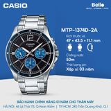  Casio MTP-1374D-2AVDF - Uy tín từ 2009, Tem vàng chống giả, Bảo hành 1 năm, Pin miễn phí trọn đời 