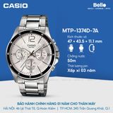  Casio MTP-1374D-7AVDF - Uy tín từ 2009, Tem vàng chống giả, Bảo hành 1 năm, Pin miễn phí trọn đời 