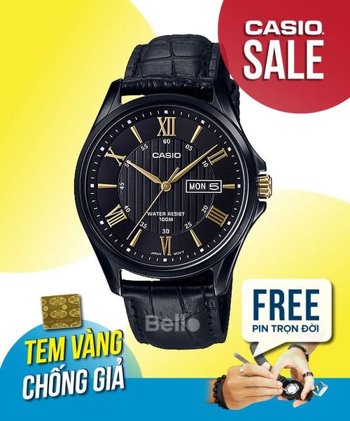  Casio MTP-1384BL-1AVDF - Uy tín từ 2009, Tem vàng chống giả, Bảo hành 1 năm, Pin miễn phí trọn đời 