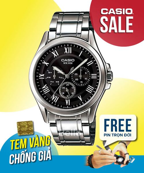 Casio MTP-E301D-1BVDF - Uy tín từ 2009, Tem vàng chống giả, Bảo hành 1 năm, Pin miễn phí trọn đời 