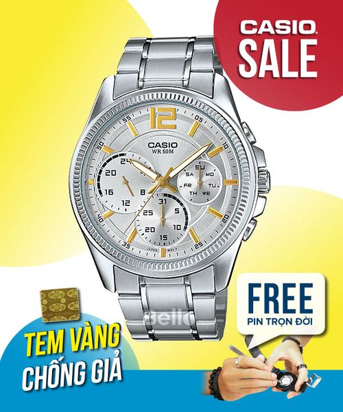 Casio MTP-E305D-7AVDF - Uy tín từ 2009, Tem vàng chống giả, Bảo hành 1 năm, Pin miễn phí trọn đời 