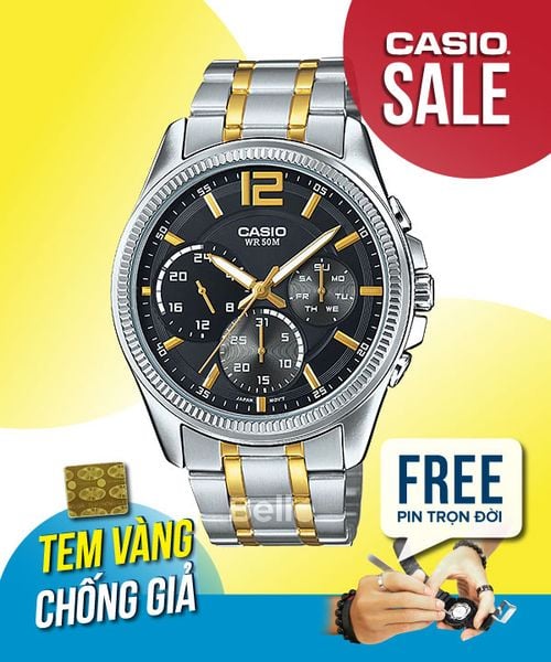  Casio MTP-E305SG-1AVDF - Uy tín từ 2009, Tem vàng chống giả, Bảo hành 1 năm, Pin miễn phí trọn đời 