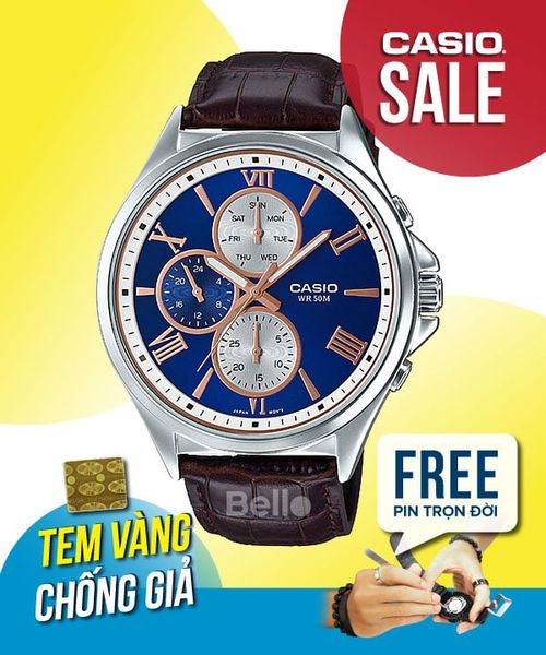  Casio MTP-E316L-2AVDF - Uy tín từ 2009, Tem vàng chống giả, Bảo hành 1 năm, Pin miễn phí trọn đời 
