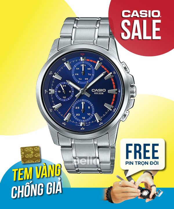 Pin Mi n Phi Tr n i MTP E317D 2AVDF ng h Casio Tem vang ch Bello HN TP.HCM