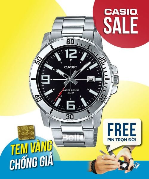  Casio MTP-VD01D-1BVUDF - Uy tín từ 2009, Tem vàng chống giả, Bảo hành 1 năm, Pin miễn phí trọn đời 