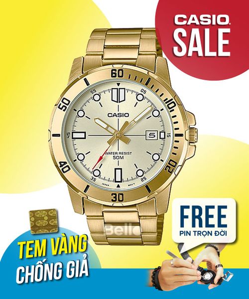  Casio MTP-VD01G-9EVUDF - Uy tín từ 2009, Tem vàng chống giả, Bảo hành 1 năm, Pin miễn phí trọn đời 