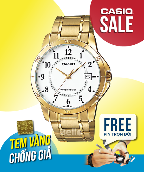  Casio MTP-V004G-7BUDF - Uy tín từ 2009, Tem vàng chống giả, Bảo hành 1 năm, Pin miễn phí trọn đời 