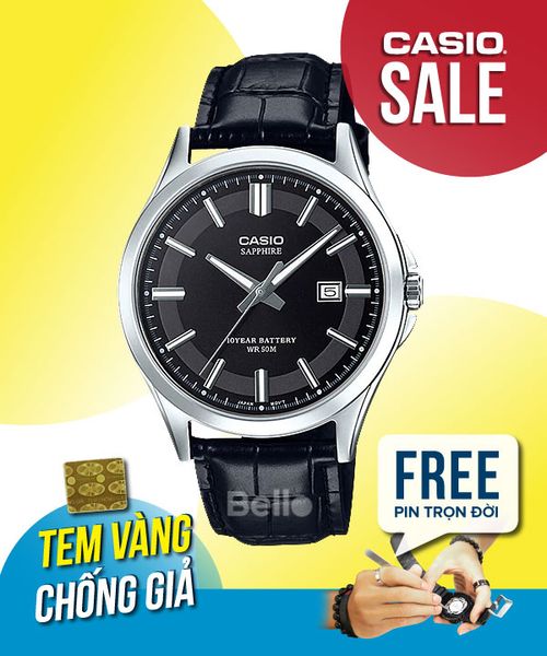  Casio MTS-100L-1AVDF - Uy tín từ 2009, Tem vàng chống giả, Bảo hành 1 năm, Pin miễn phí trọn đời 