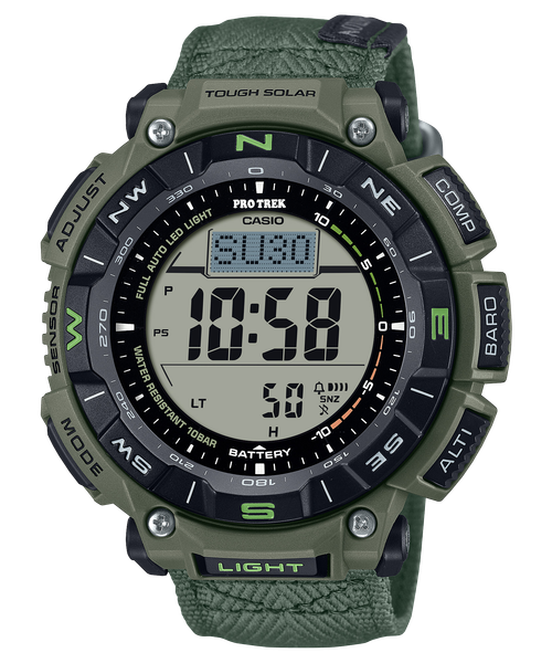  Casio Pro Trek PRG-340B-3 - Uy tín từ 2009, Tem vàng chống giả, Bảo hành 1 năm, Pin miễn phí trọn đời 